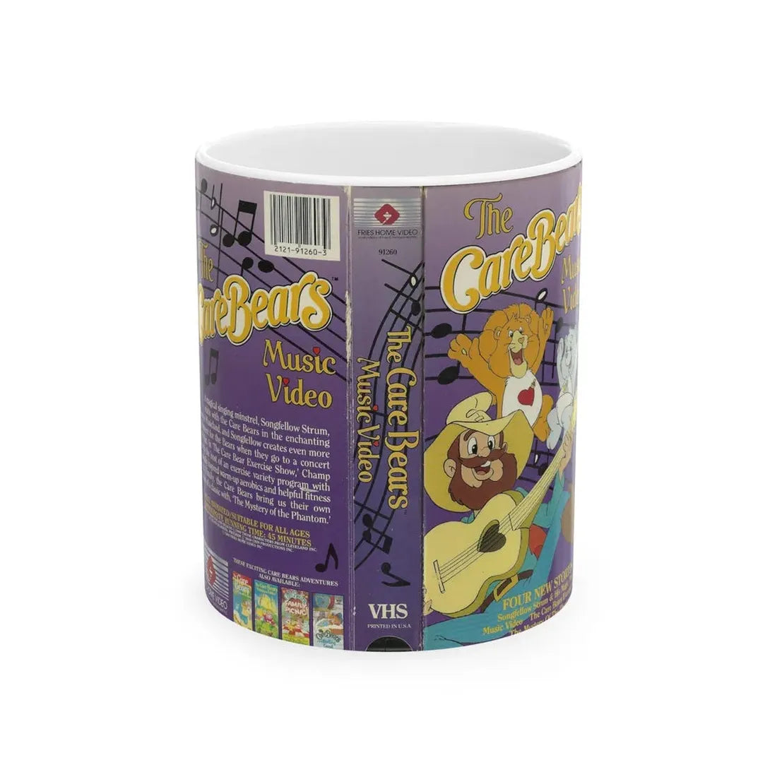 THE CARE BEARS MUSIC VIDEO (VHS COVER) - White Coffee Mug 11oz - Go Mug Yourself