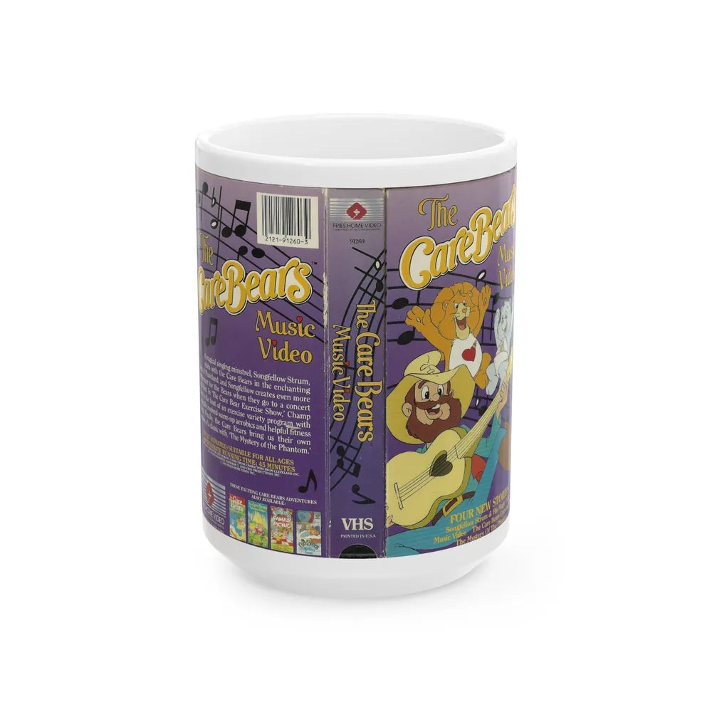 THE CARE BEARS MUSIC VIDEO (VHS COVER) - White Coffee Mug-15oz-Go Mug Yourself