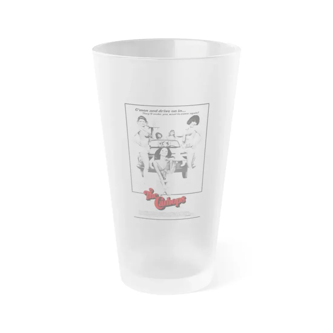 THE CARHOPS 1975 Movie Poster - Frosted Pint Glass 16oz Default Title - Go Mug Yourself