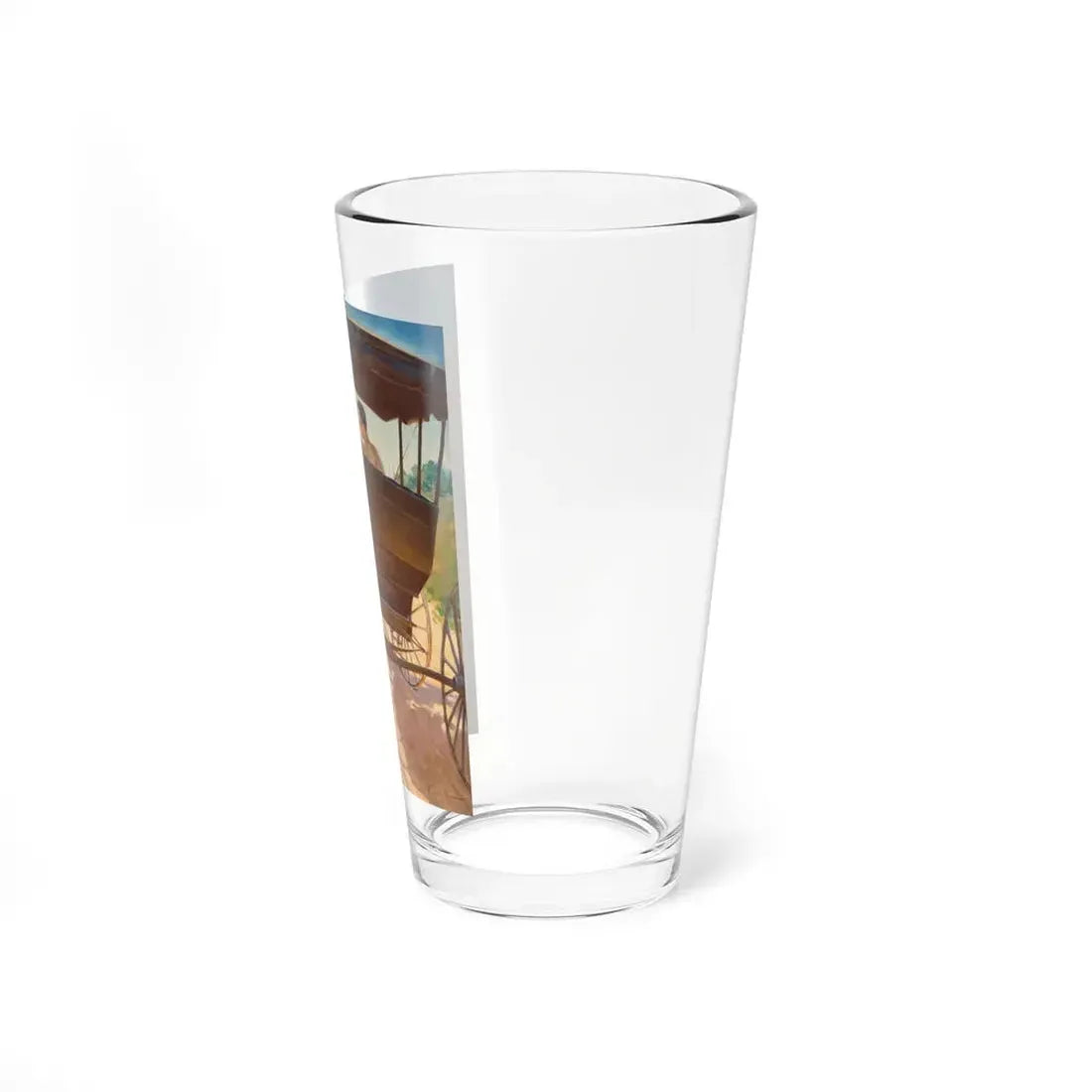 The Carriage Ride (Magazine Illustration) Pint Glass 16oz - Go Mug Yourself