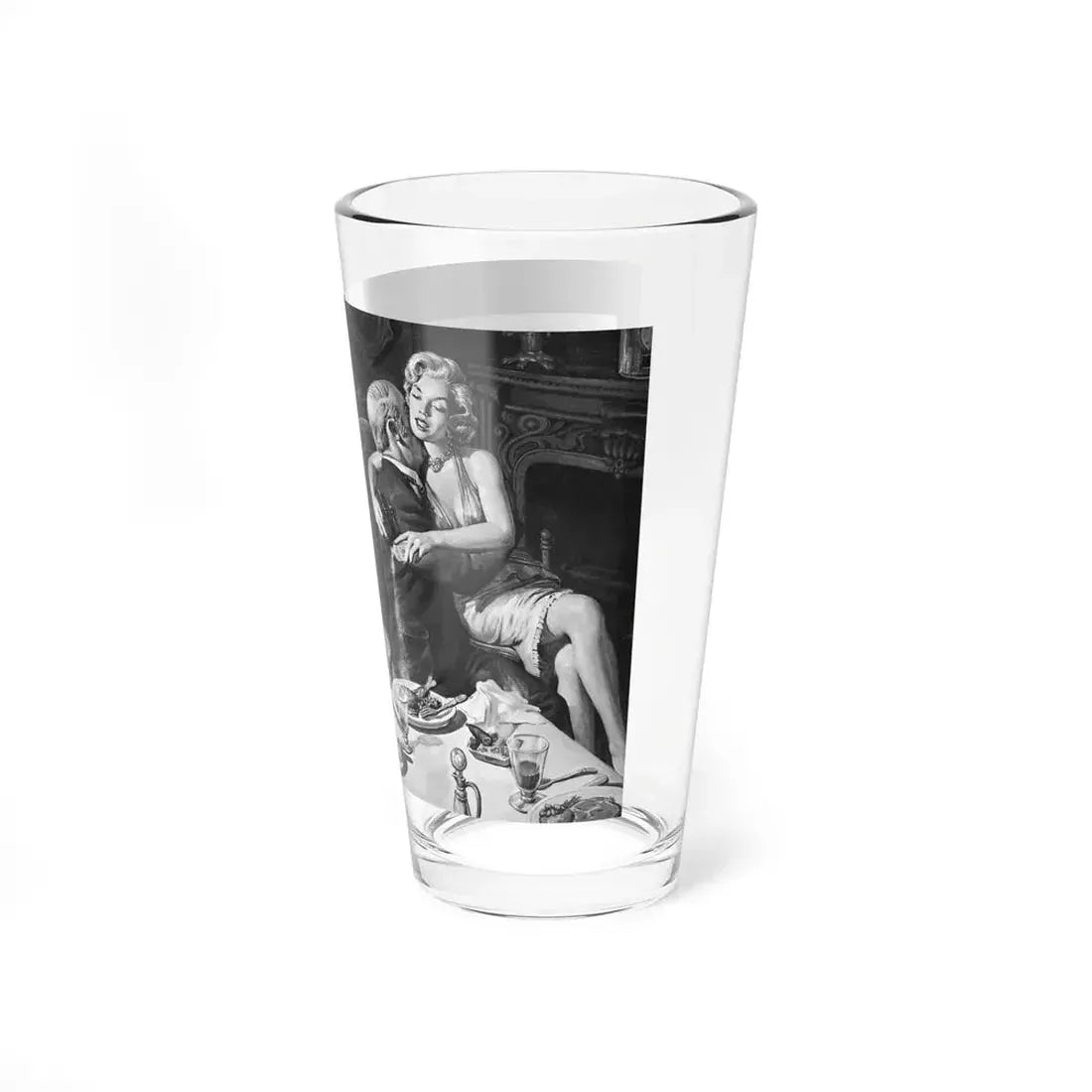 The Case of the Deadly Doll, Adventure magazine, April 1959 (Magazine Illustration) Pint Glass 16oz - Go Mug Yourself