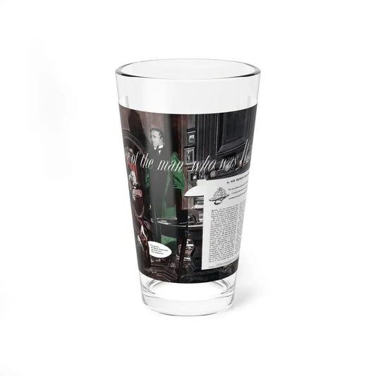 The Case of the Man Who Was Wanted (1), Cosmopolitan, August 1948 (Magazine Illustration) Pint Glass 16oz 16oz - Go Mug Yourself