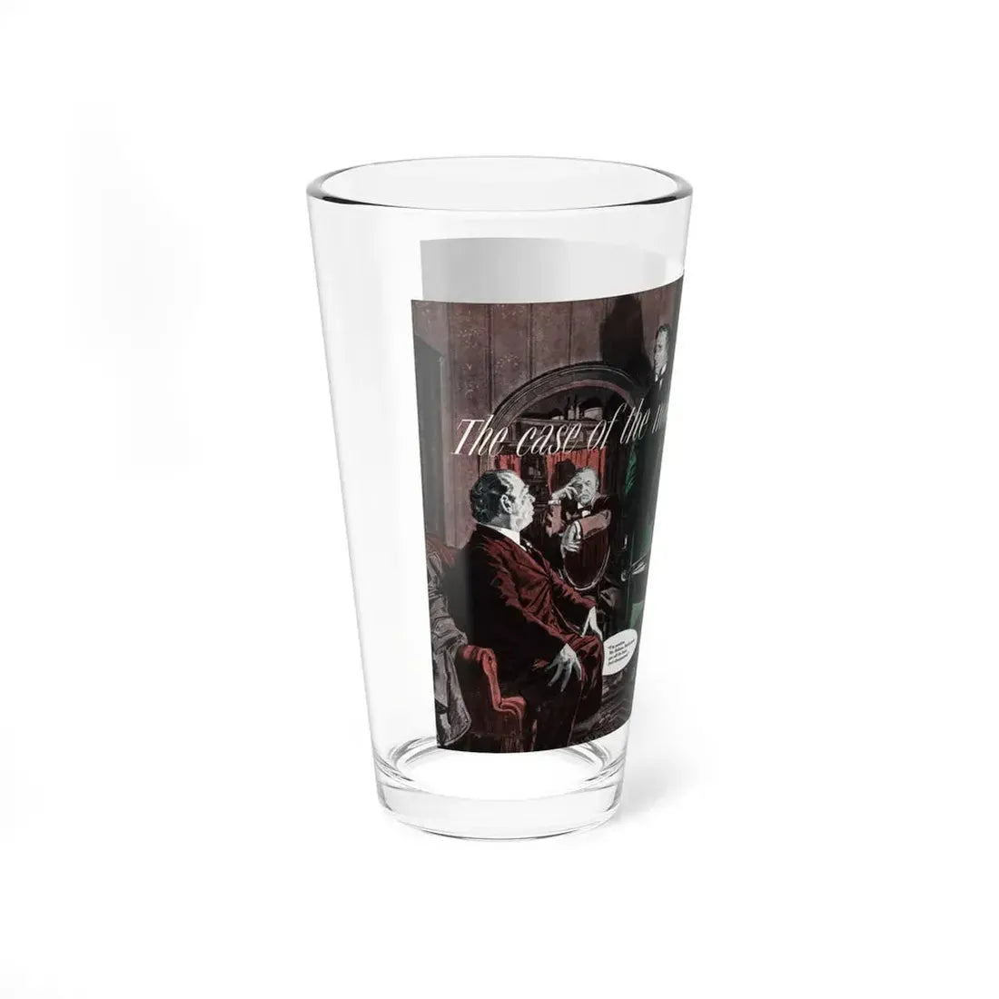 The Case of the Man Who Was Wanted (1), Cosmopolitan, August 1948 (Magazine Illustration) Pint Glass 16oz - Go Mug Yourself