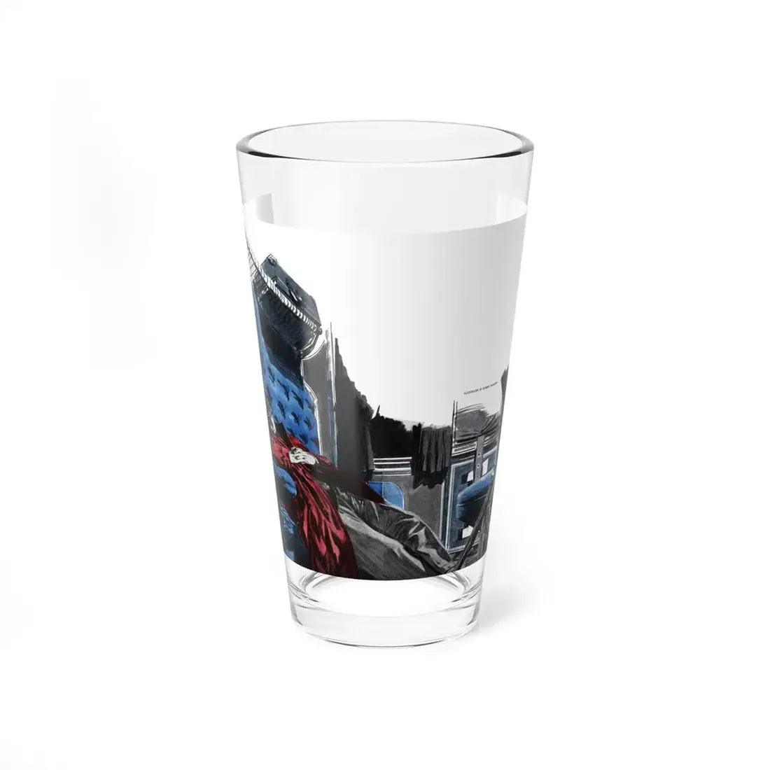 The Case of the Man Who Was Wanted (2), Cosmopolitan, August 1948 (Magazine Illustration) Pint Glass 16oz 16oz - Go Mug Yourself