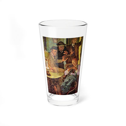 The Case of the Murdering Sleepers, True September 1955 (Magazine Illustration) Pint Glass 16oz-16oz-Go Mug Yourself