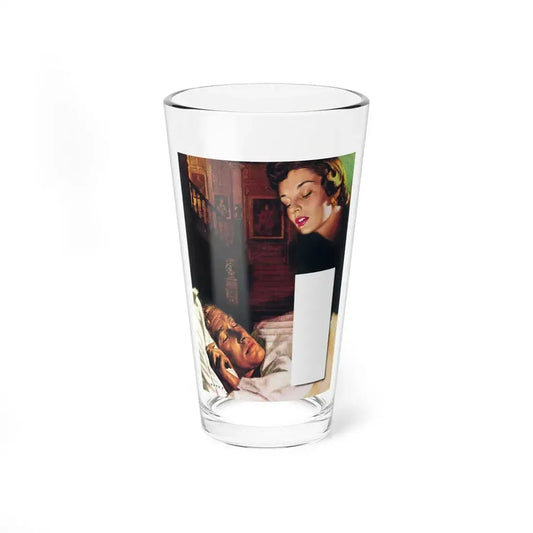 The Case Of William Smith by Patricia Wentworth (1), Woman magazine, 1950 (Magazine Illustration) Pint Glass 16oz 16oz - Go Mug Yourself