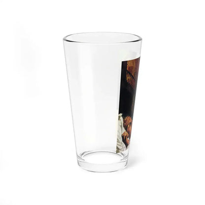 The Case Of William Smith by Patricia Wentworth (1), Woman magazine, 1950 (Magazine Illustration) Pint Glass 16oz - Go Mug Yourself