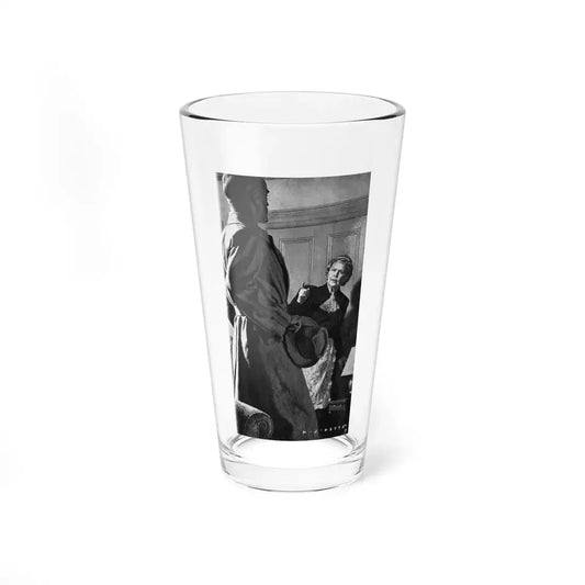 The Case Of William Smith by Patricia Wentworth (2), Woman magazine, 1950 (Magazine Illustration) Pint Glass 16oz 16oz - Go Mug Yourself