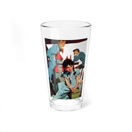 The Castle, Cosmopolitan, November 1956 (Magazine Illustration) Pint Glass 16oz 16oz - Go Mug Yourself