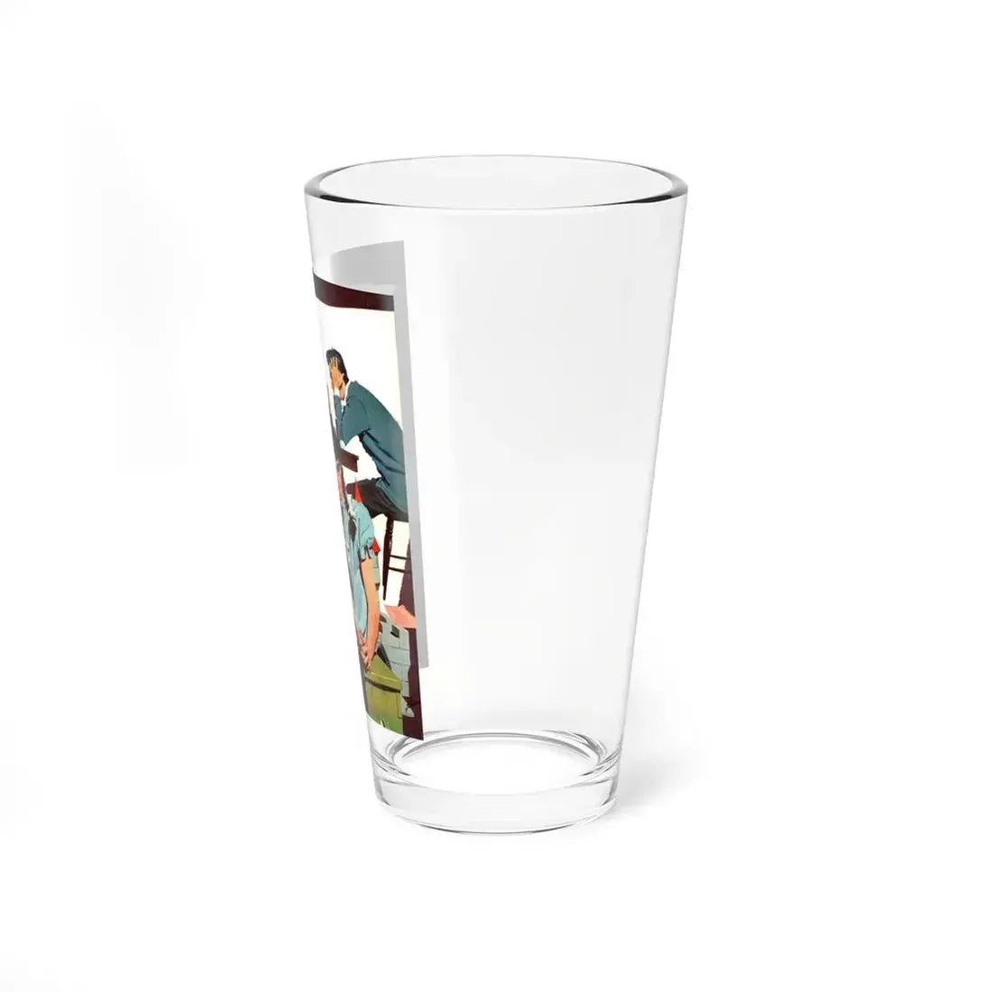 The Castle, Cosmopolitan, November 1956 (Magazine Illustration) Pint Glass 16oz - Go Mug Yourself