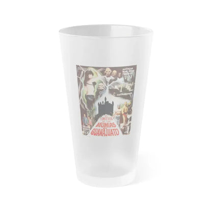 THE CASTLE OF MUMMIES OF GUANAJUATO 1973 Movie Poster - Frosted Pint Glass 16oz Default Title - Go Mug Yourself