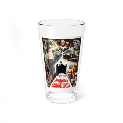 THE CASTLE OF MUMMIES OF GUANAJUATO 1973 Movie Poster - Pint Glass 16oz-16oz-Go Mug Yourself