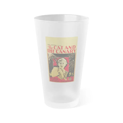 THE CAT AND THE CANARY 1927 Movie Poster - Frosted Pint Glass 16oz Default Title - Go Mug Yourself