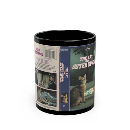 THE CAT FROM OUTER SPACE (VHS COVER) - Black Coffee Mug-11oz-Go Mug Yourself