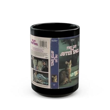 THE CAT FROM OUTER SPACE (VHS COVER) - Black Coffee Mug 15oz - Go Mug Yourself