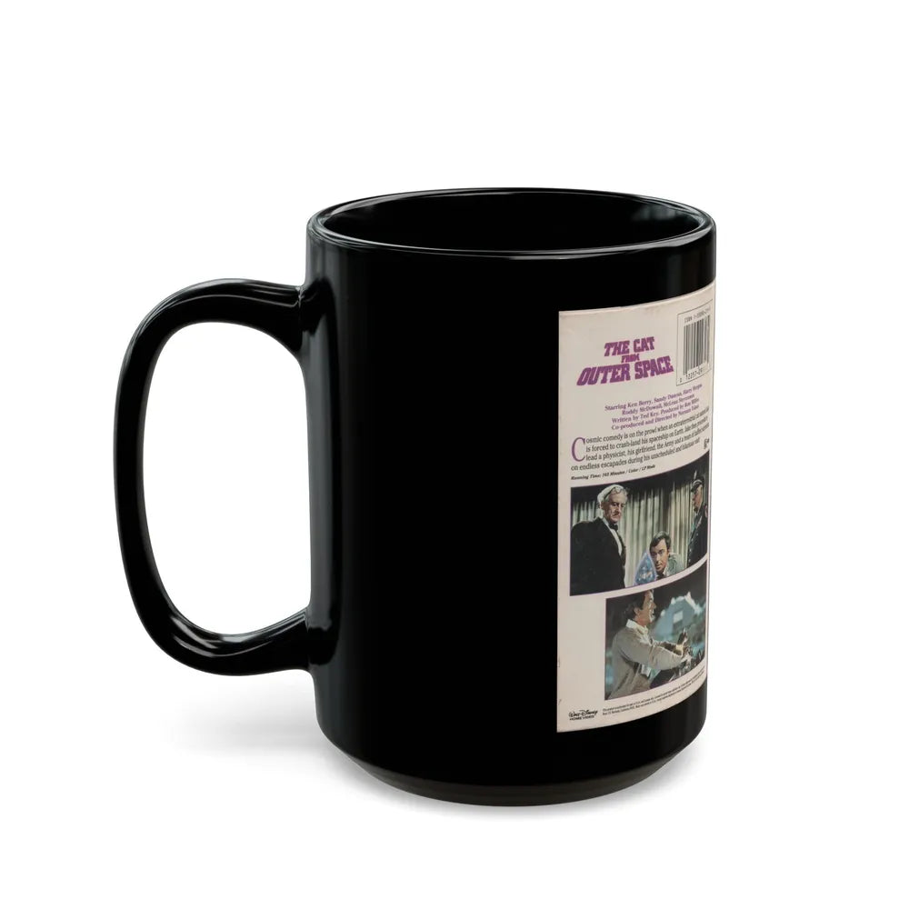 THE CAT FROM OUTER SPACE (VHS COVER) - Black Coffee Mug-Go Mug Yourself