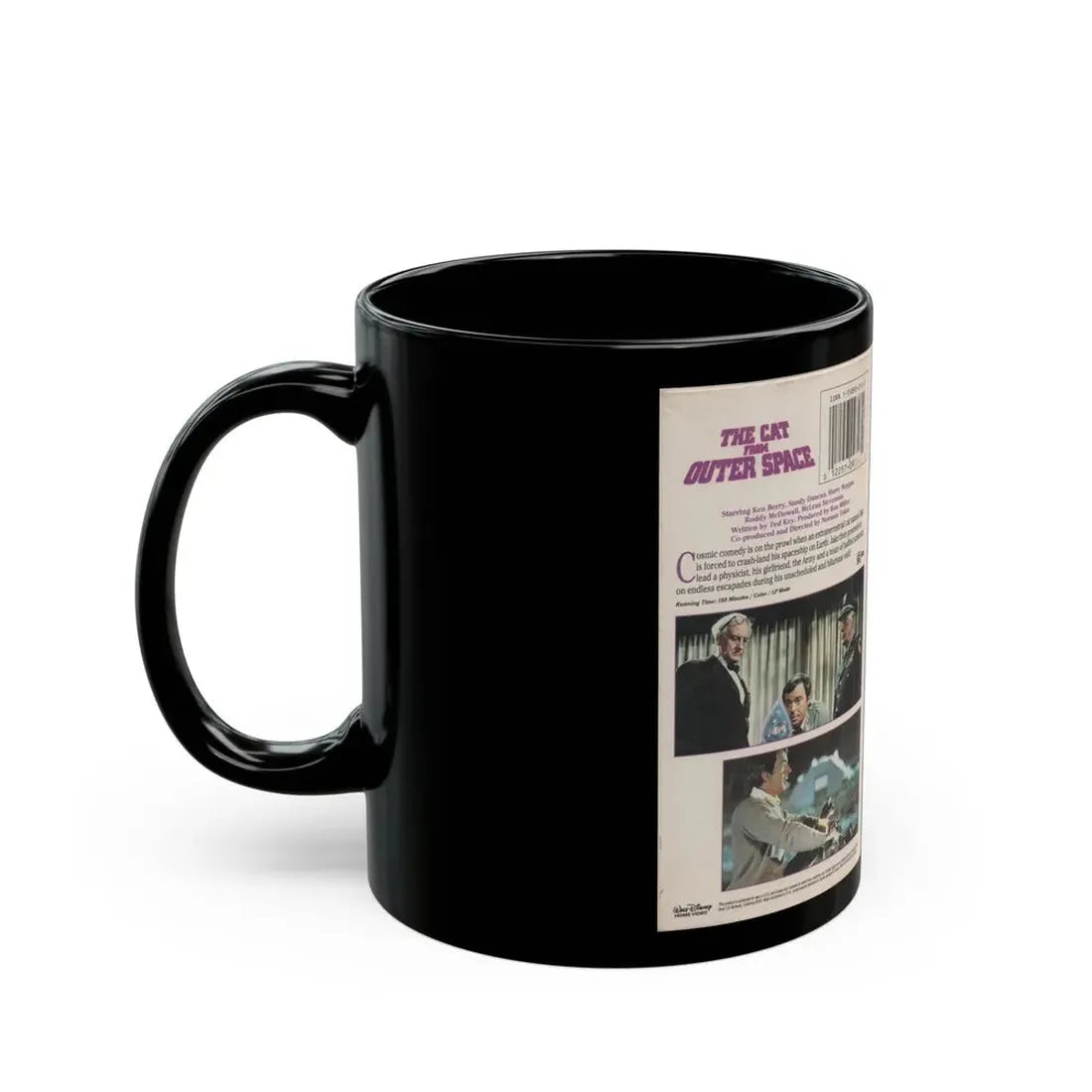 THE CAT FROM OUTER SPACE (VHS COVER) - Black Coffee Mug - Go Mug Yourself