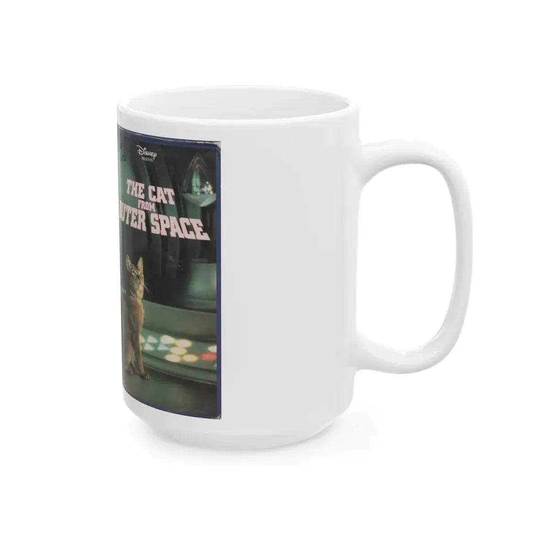 THE CAT FROM OUTER SPACE (VHS COVER) - White Coffee Mug - Go Mug Yourself