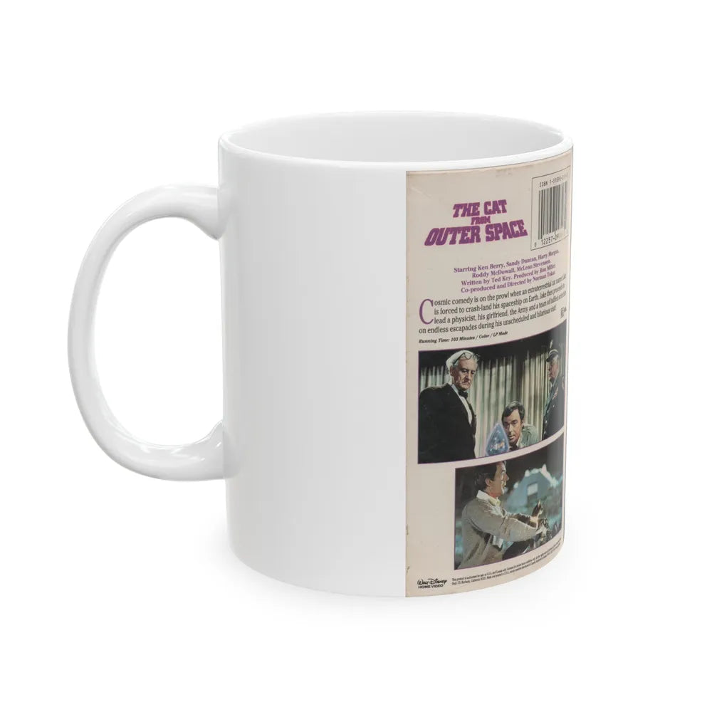 THE CAT FROM OUTER SPACE (VHS COVER) - White Coffee Mug-Go Mug Yourself