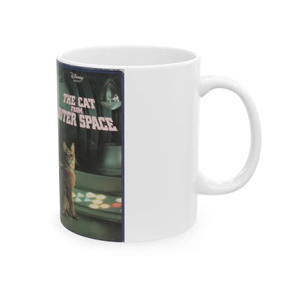 THE CAT FROM OUTER SPACE (VHS COVER) - White Coffee Mug-Go Mug Yourself