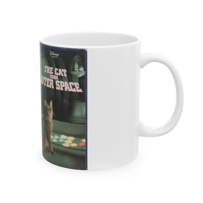 THE CAT FROM OUTER SPACE (VHS COVER) - White Coffee Mug - Go Mug Yourself