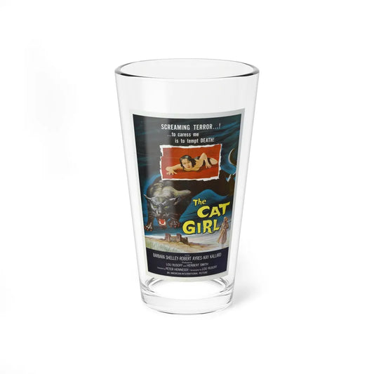 THE CAT GIRL 1957 Movie Poster - Pint Glass 16oz-16oz-Go Mug Yourself