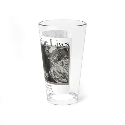 The Cat had Nine Lives, Cosmopolitan, January 1934 (Magazine Illustration) Pint Glass 16oz - Go Mug Yourself