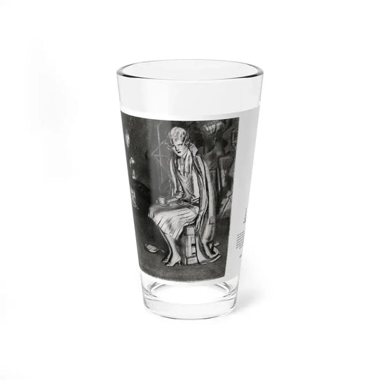 The Cat Jumps Quick (1), McCalls magazine, July 1927 (Magazine Illustration) Pint Glass 16oz 16oz - Go Mug Yourself