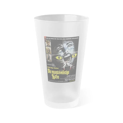 THE CAT O'NINE TAILS (GERMANY) 1971 Movie Poster - Frosted Pint Glass 16oz Default Title - Go Mug Yourself
