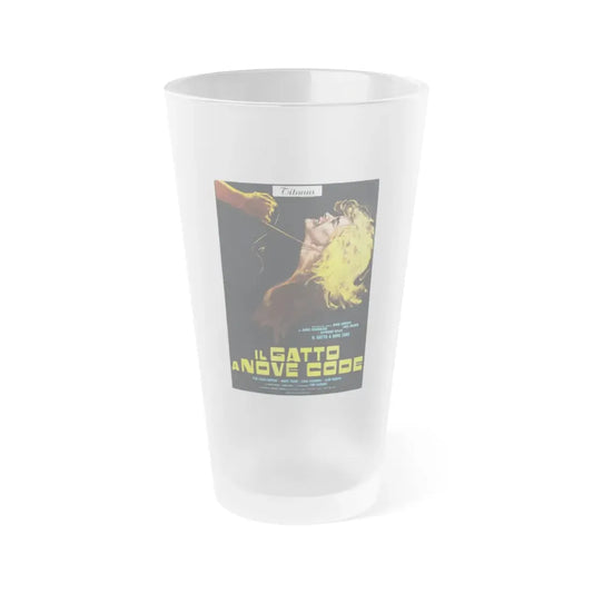 THE CAT O'NINE TAILS (ITALIAN) 1971 Movie Poster - Frosted Pint Glass 16oz Default Title - Go Mug Yourself