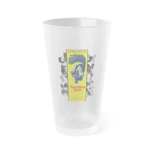 THE CAT O'NINE TAILS 1971 Movie Poster - Frosted Pint Glass 16oz-16oz-Frosted-Go Mug Yourself