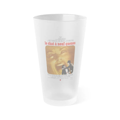 THE CAT O'NINE TAILS (FRENCH) (2) 1971 Movie Poster - Frosted Pint Glass 16oz-Go Mug Yourself