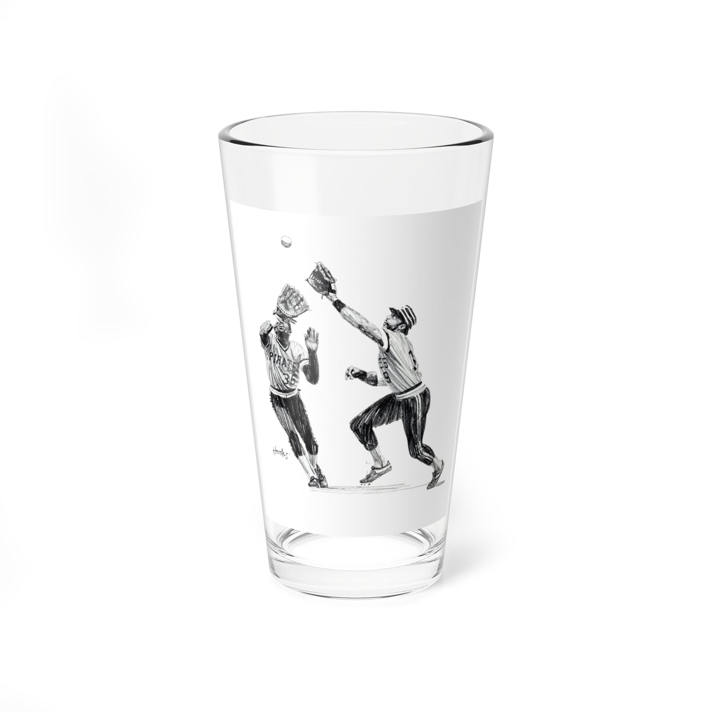 The Catch, magazine story illustration, circa 1980s (Magazine Illustration) Pint Glass 16oz-16oz-Go Mug Yourself