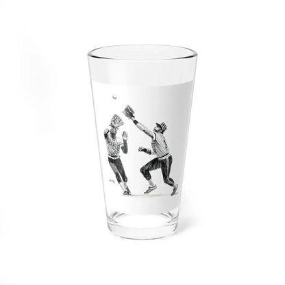 The Catch, magazine story illustration, circa 1980s (Magazine Illustration) Pint Glass 16oz 16oz - Go Mug Yourself