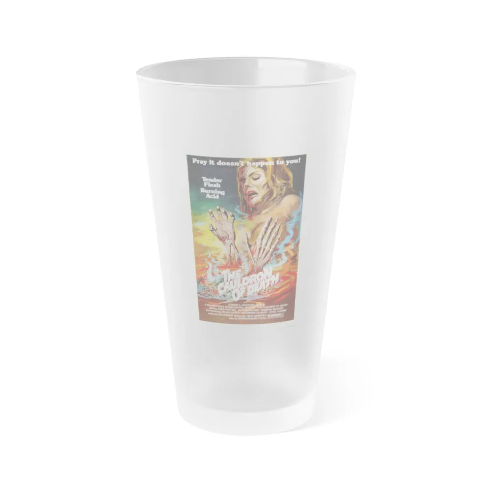 THE CAULDRON OF DEATH 1973 Movie Poster - Frosted Pint Glass 16oz-16oz-Frosted-Go Mug Yourself