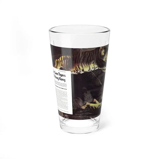 The Cave Tigers Of Hong Kong,True Magazine, January 1953 (Magazine Illustration) Pint Glass 16oz 16oz - Go Mug Yourself