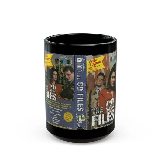 THE CD FILES (VHS COVER) - Black Coffee Mug-15oz-Go Mug Yourself