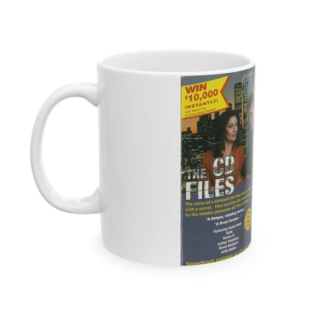 THE CD FILES (VHS COVER) - White Coffee Mug - Go Mug Yourself