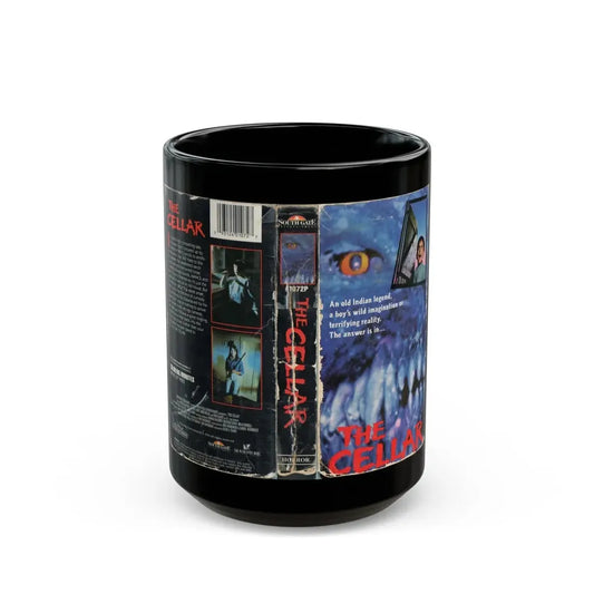 THE CELLAR SOUTH GATE ENTERTAINMENT (VHS COVER) - Black Coffee Mug 15oz - Go Mug Yourself