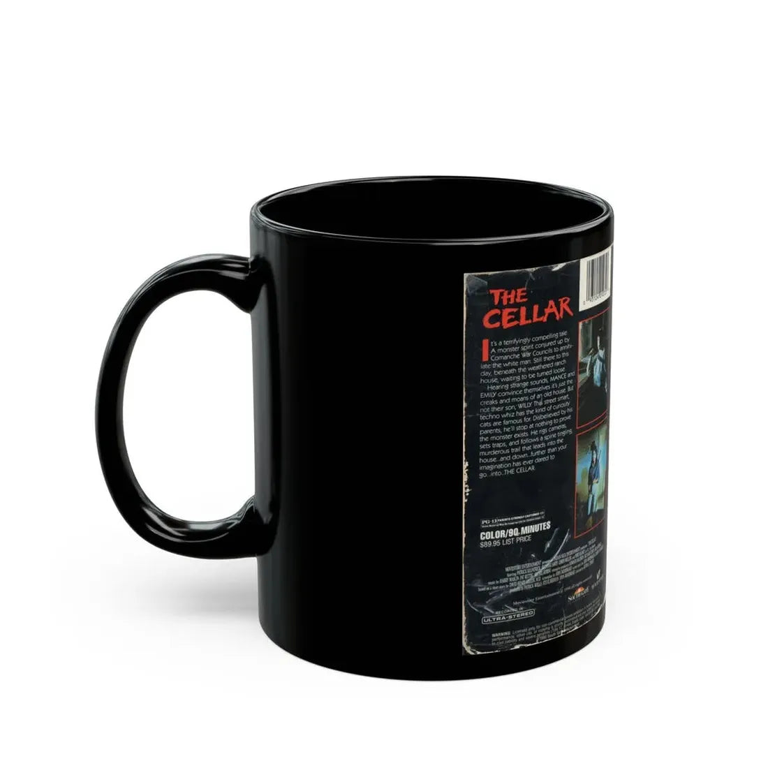 THE CELLAR SOUTH GATE ENTERTAINMENT (VHS COVER) - Black Coffee Mug - Go Mug Yourself