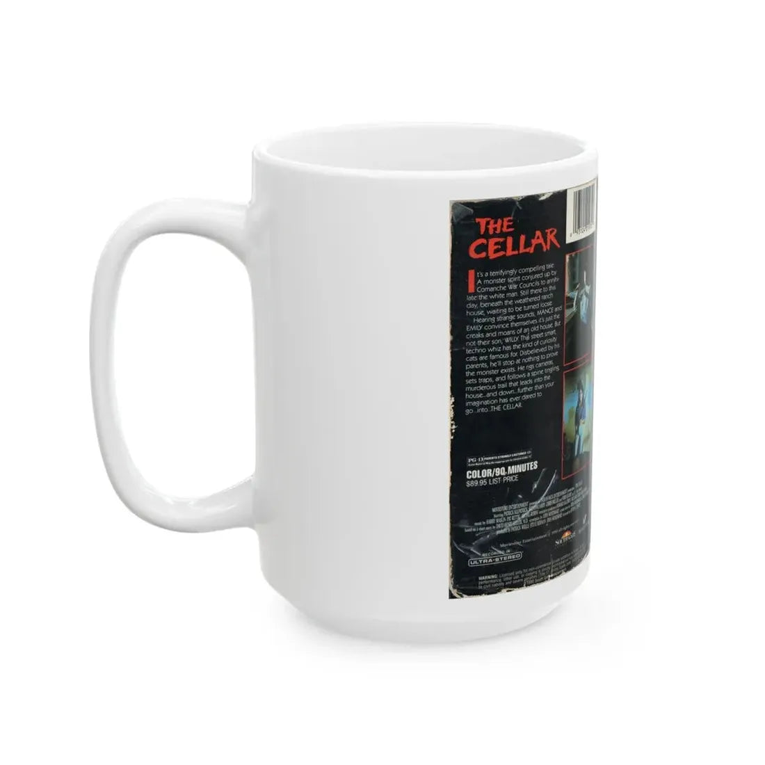 THE CELLAR SOUTH GATE ENTERTAINMENT (VHS COVER) - White Coffee Mug - Go Mug Yourself