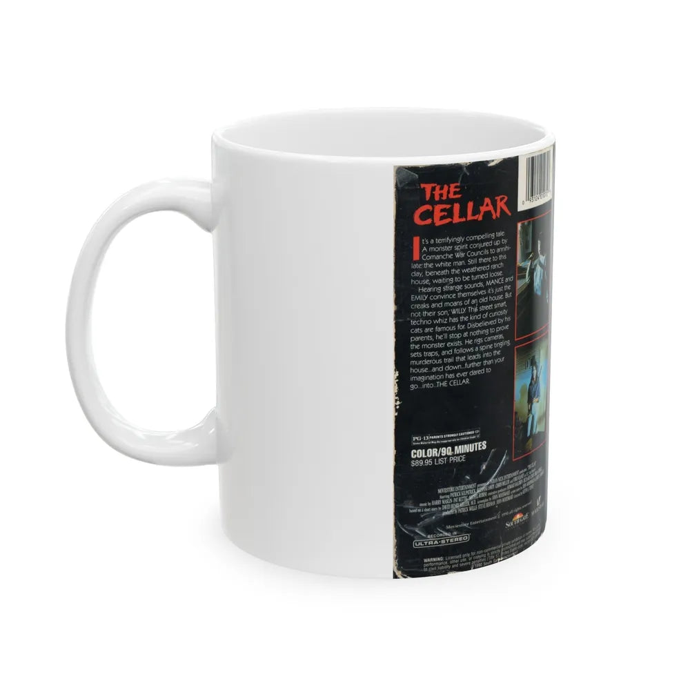 THE CELLAR SOUTH GATE ENTERTAINMENT (VHS COVER) - White Coffee Mug-Go Mug Yourself