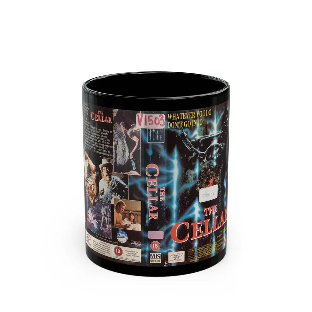 THE CELLAR (VHS COVER) - Black Coffee Mug-11oz-Go Mug Yourself