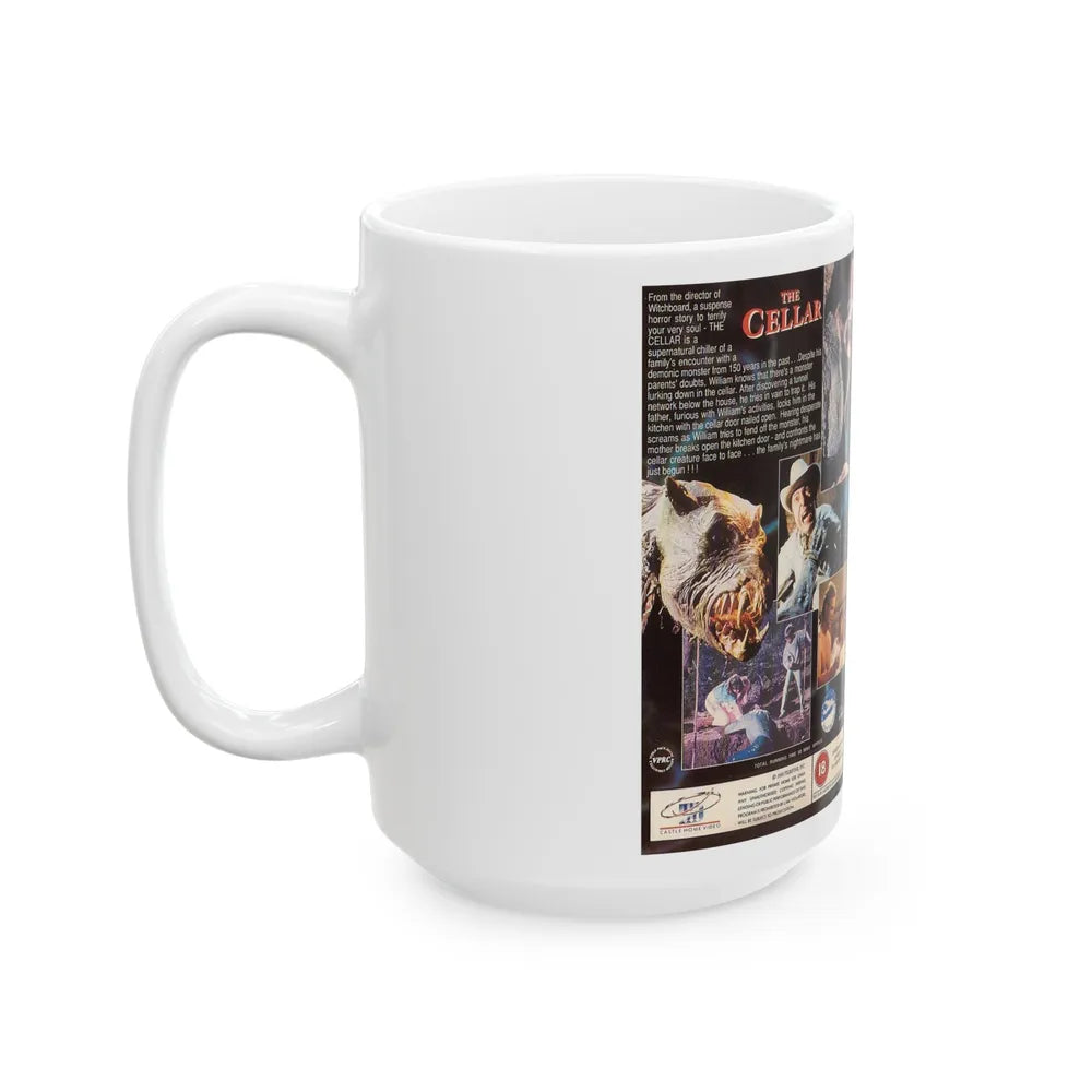 THE CELLAR (VHS COVER) - White Coffee Mug-Go Mug Yourself