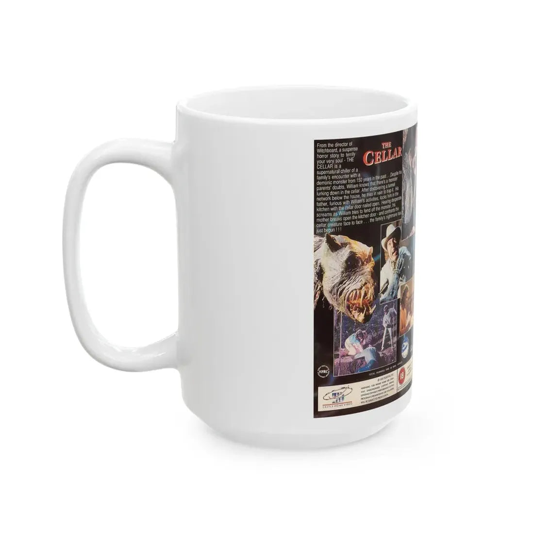 THE CELLAR (VHS COVER) - White Coffee Mug - Go Mug Yourself