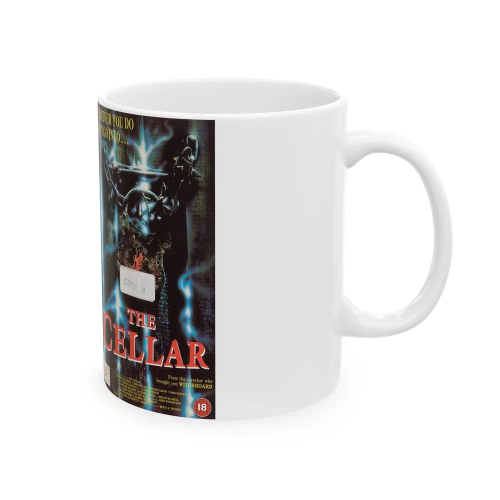 THE CELLAR (VHS COVER) - White Coffee Mug-Go Mug Yourself