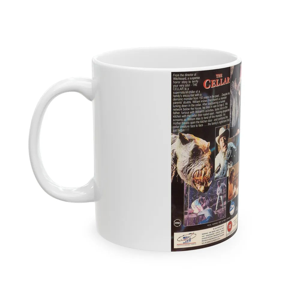 THE CELLAR (VHS COVER) - White Coffee Mug-Go Mug Yourself