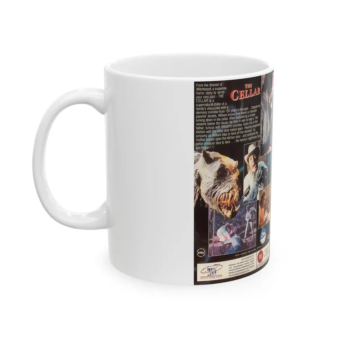 THE CELLAR (VHS COVER) - White Coffee Mug - Go Mug Yourself