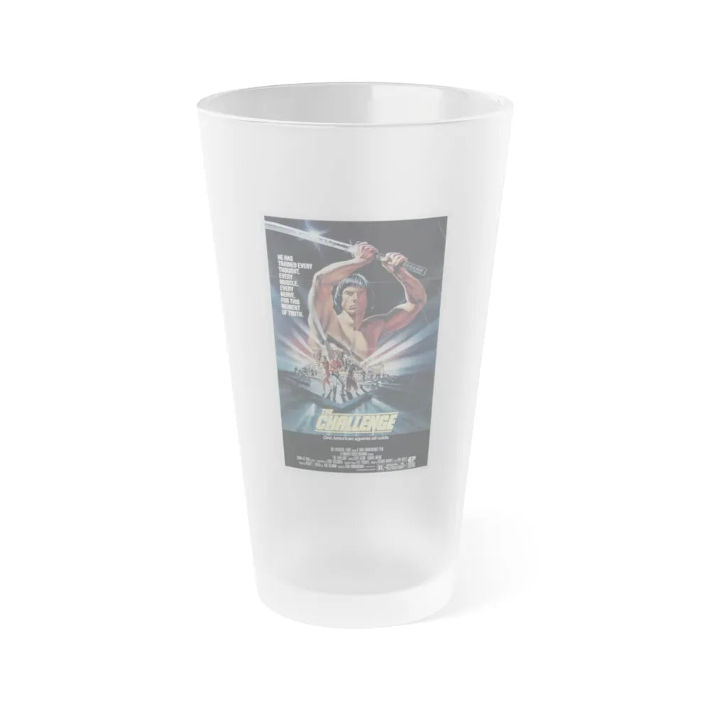 THE CHALLENGE 1982 Movie Poster - Frosted Pint Glass 16oz-16oz-Frosted-Go Mug Yourself