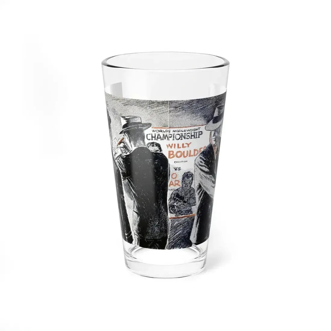 The Champ's Last Stand (2), Blue Book Magazine, March 1947 (Magazine Illustration) Pint Glass 16oz 16oz - Go Mug Yourself